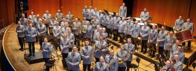 Bühnenbild mit dem Heeresmusikkorps Ulm